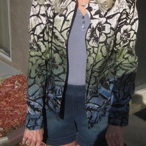 Chicos cotton blend jacket. Size 0.